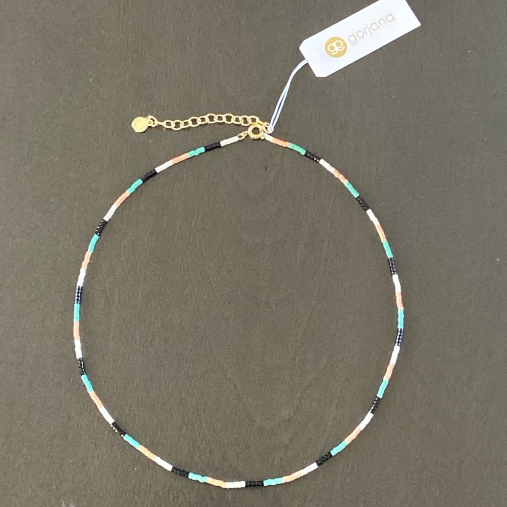 Gorjana Gigi Stripe Palm Desert Necklace 245-101-534-G